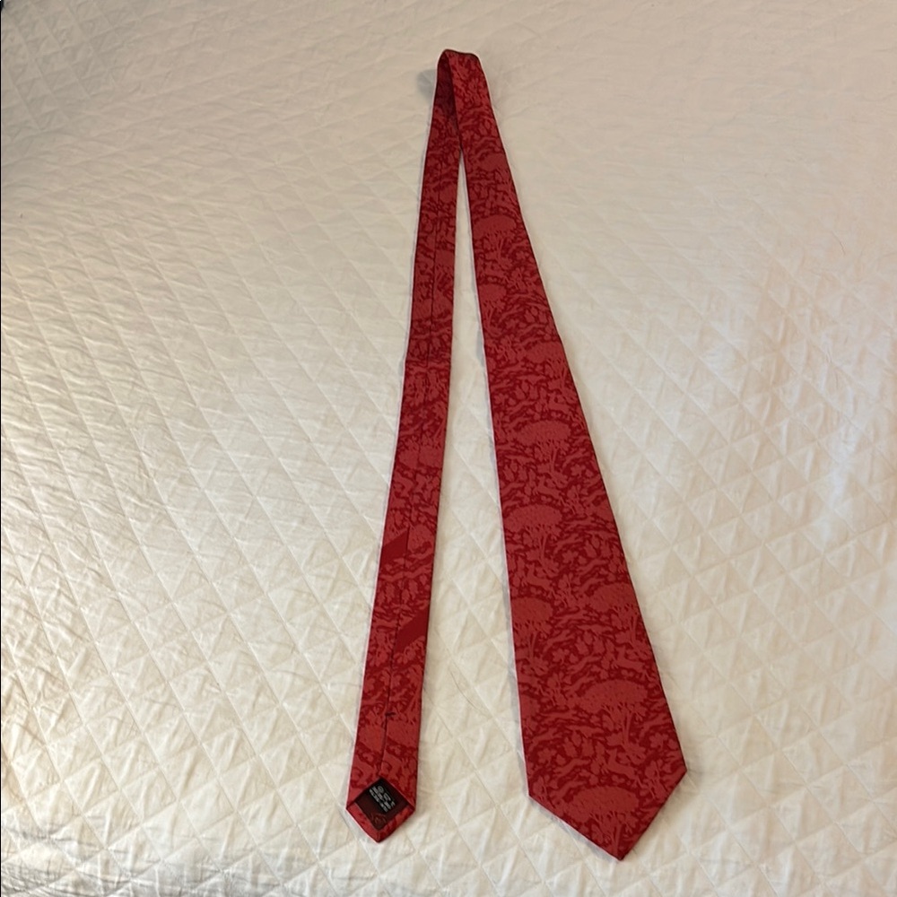 Elegant Red Patterned Men's Tie